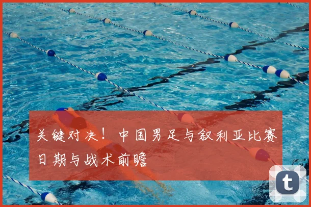 关键对决！中国男足与叙利亚比赛日期与战术前瞻